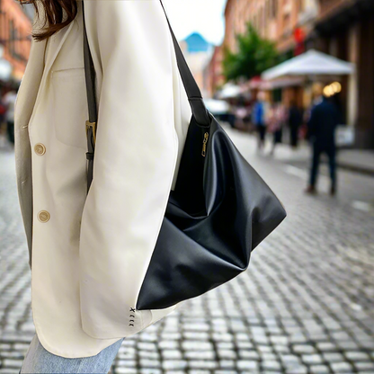 Vintage Boston Leather Handbag