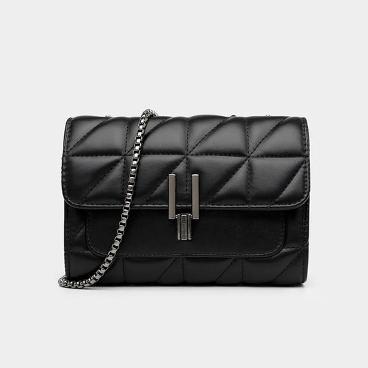 Luxury Leather Shoulder Bag – Chain Crossbody & Clutch