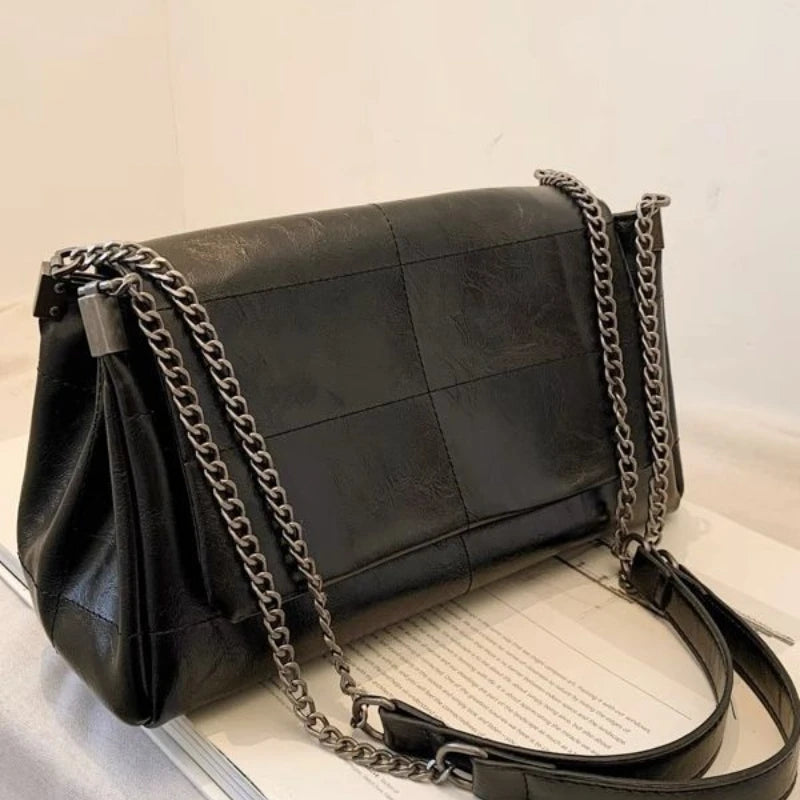 Fashion Chain Crossbody Large Capacity Square Bag