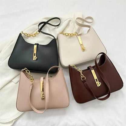 Luxury Shoulder Bag for Women - Casual Solid Colour Handbag Fashion Clutch