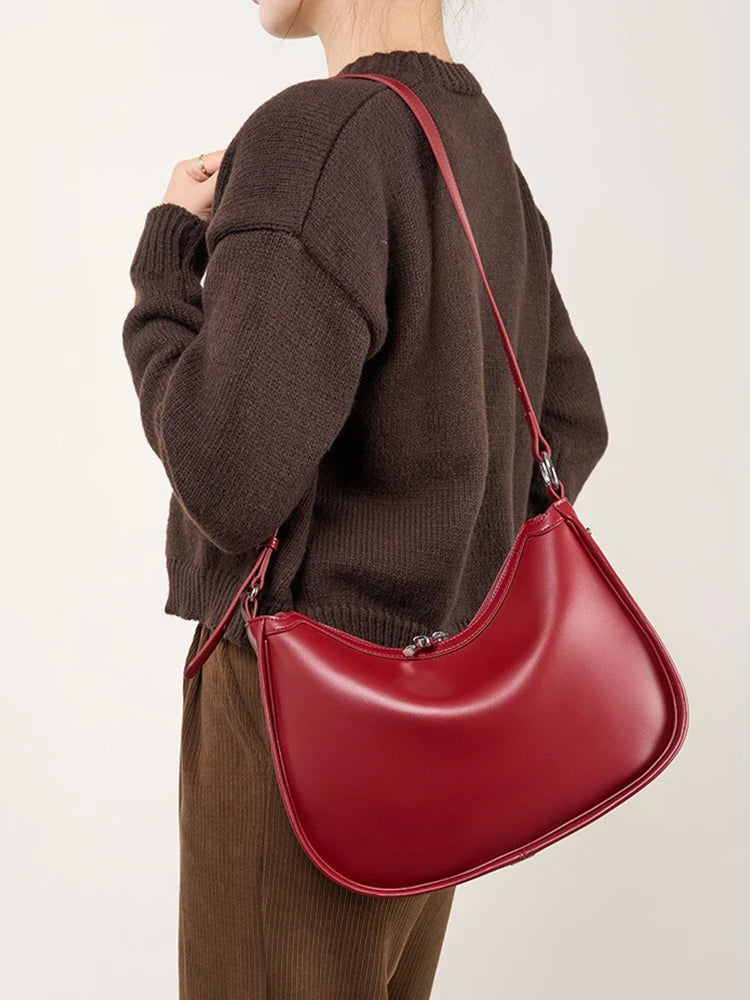 Genuine Leather Hobo Bag – Versatile and Stylish